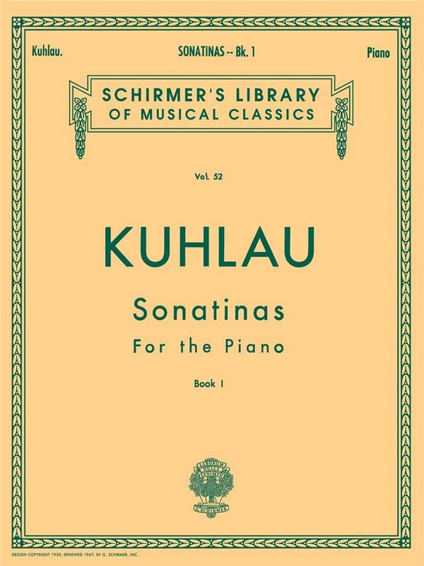 Friedrich Kuhlau - Sonatinas - Book 1