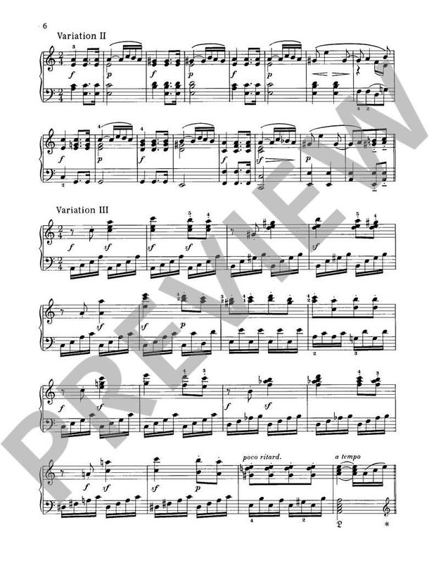 Ludwig van Beethoven - Sechs Variationen op. 107/7
