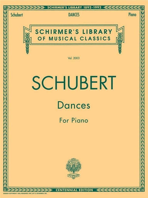 Franz Schubert - Dances For Piano