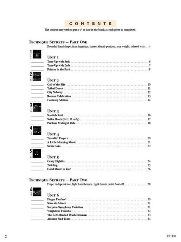 Piano Adventures for the Older Beginner Tech Bk 1