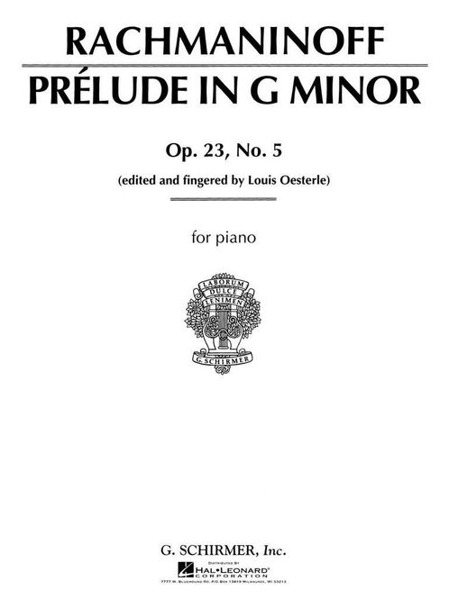 Hovedbilde Sergei Rachmaninov - Prelude in G Minor, Op. 23, No. 5