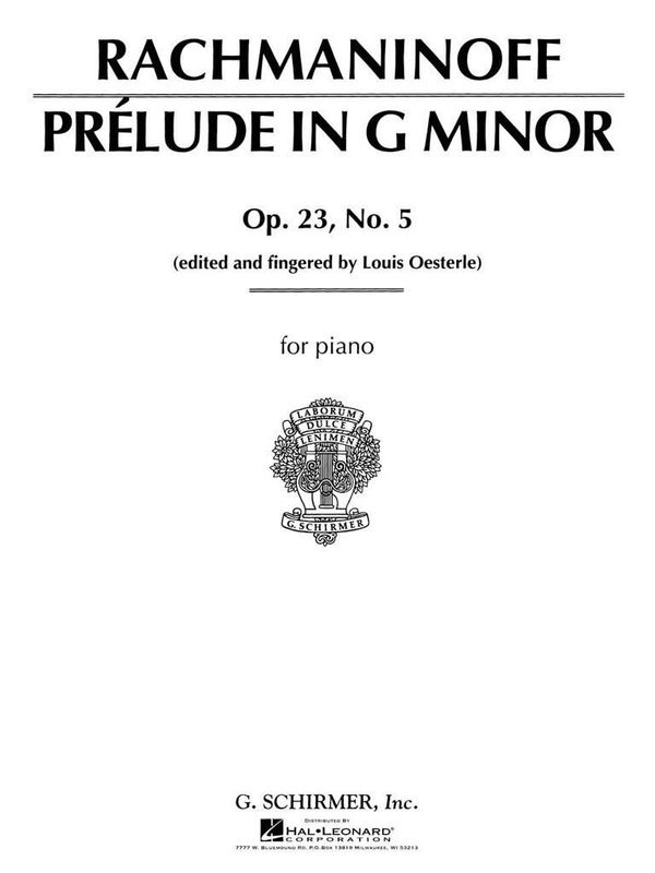 Sergei Rachmaninov - Prelude in G Minor, Op. 23, No. 5