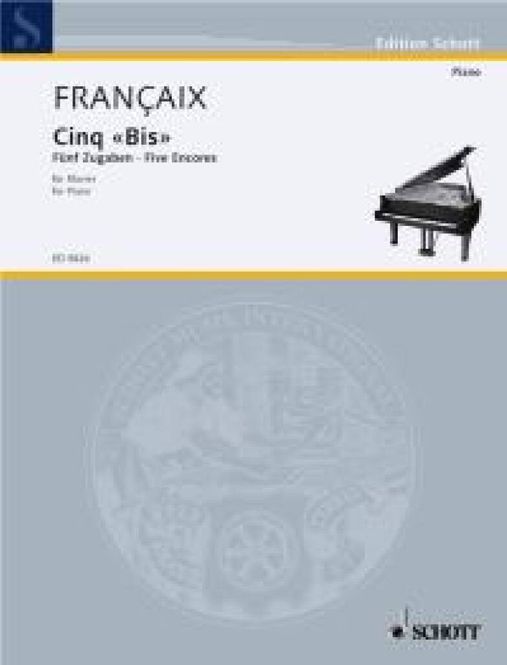 Hovedbilde Jean Françaix - Cinq Bis - Five Encores