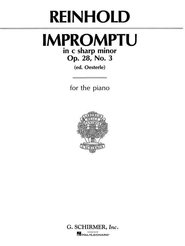 Hugo Reinhold - Impromptu, Op. 28, No. 3 in C#