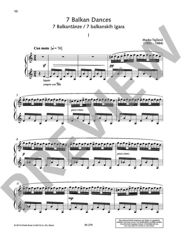 Marko Tajcevic - Piano Works Band 2