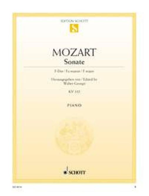 Hovedbilde Wolfgang Amadeus Mozart - Sonate F Kv332