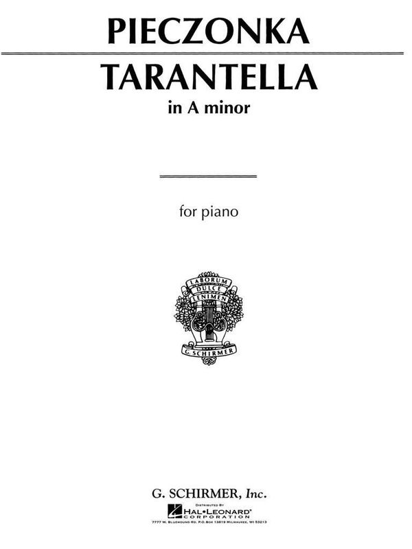 Albert Pieczonka - Tarantella in A Minor