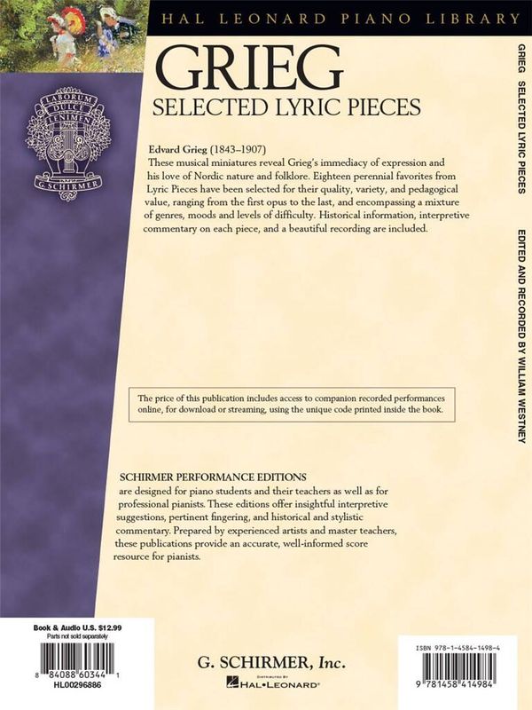 Edvard Grieg - Selected Lyric Pieces