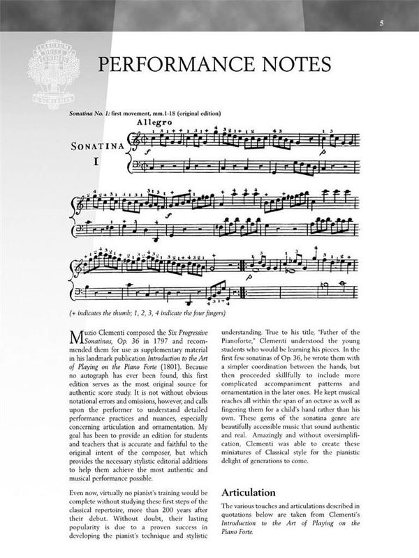 Muzio Clementi - Clementi - Sonatinas, Opus 36
