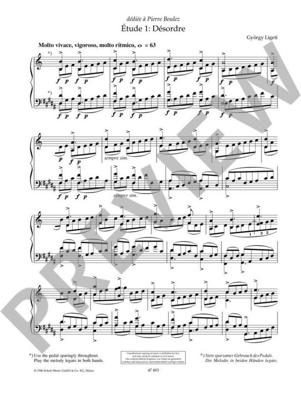 György Ligeti - Etudes 1 (1-6)