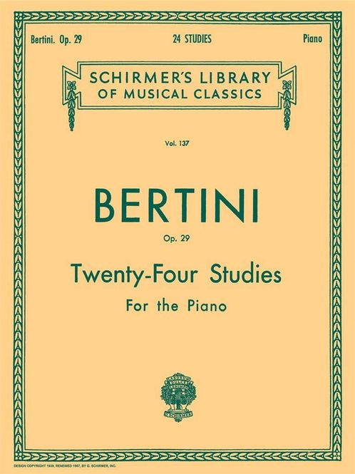 Hovedbilde Henri Bertini - 24 Studies, Op. 29