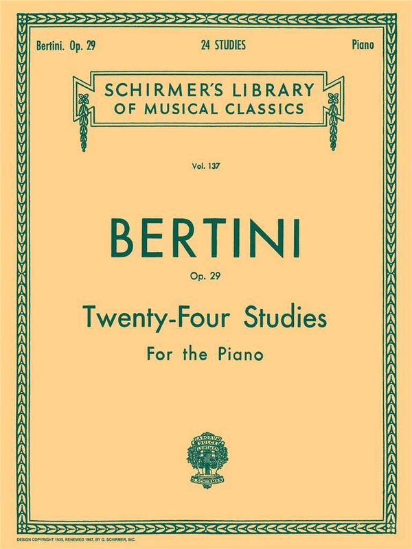 Henri Bertini - 24 Studies, Op. 29