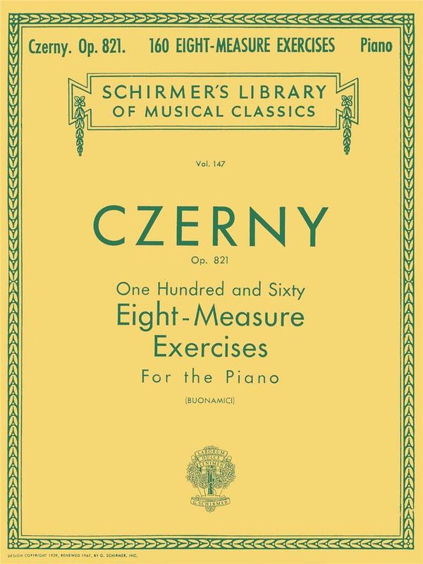 Carl Czerny - 160 Eight-Measure Exercises, Op. 821