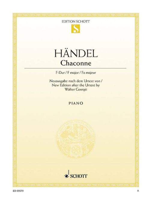 Hovedbilde Georg Friedrich Händel - Chaconne F