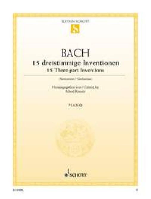 Hovedbilde Johann Sebastian Bach - 15 dreistimmige ...