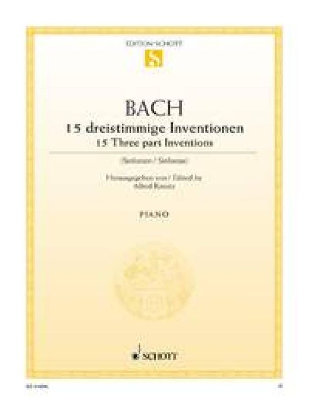 Johann Sebastian Bach - 15 dreistimmige Inventionen BWV 787-801