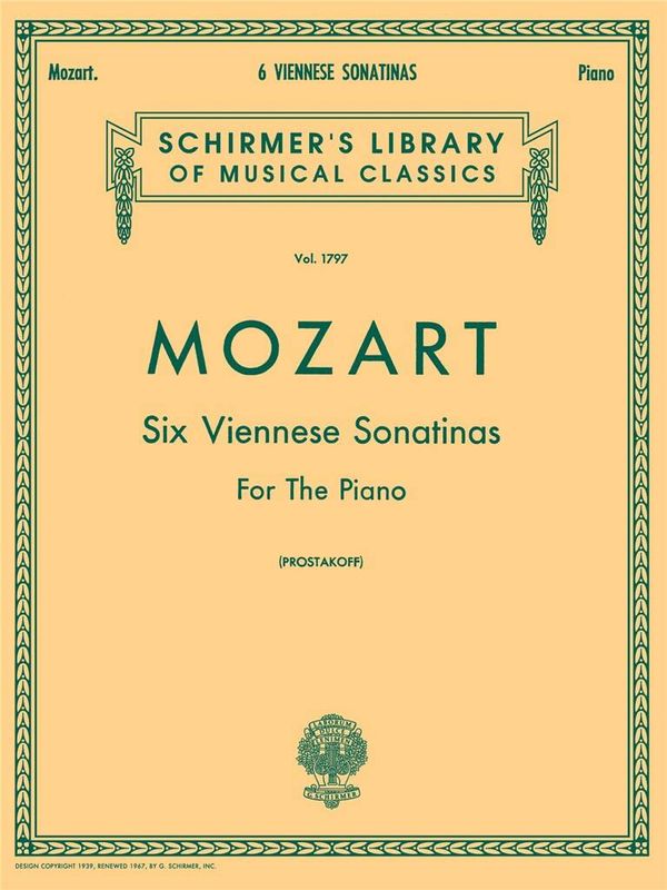 Wolfgang Amadeus Mozart - 6 Viennese Sonatinas for the Piano