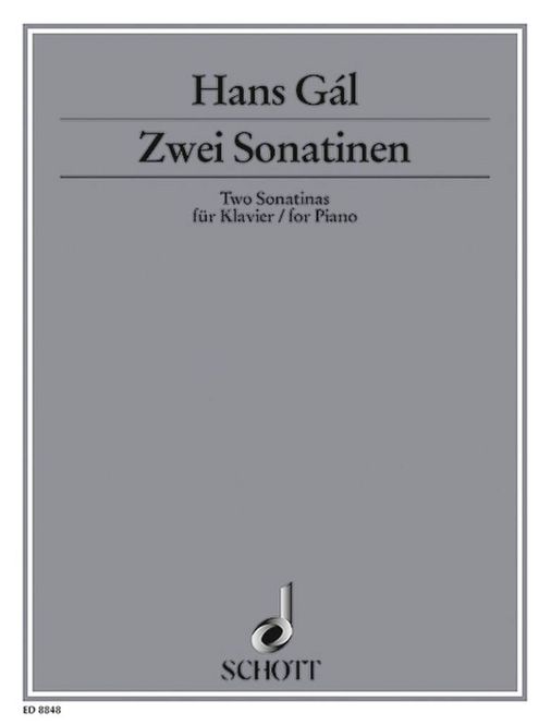 Hovedbilde Hans Gal - Two Sonatinas No. 1 C Major / No. 2 A Major op. 58