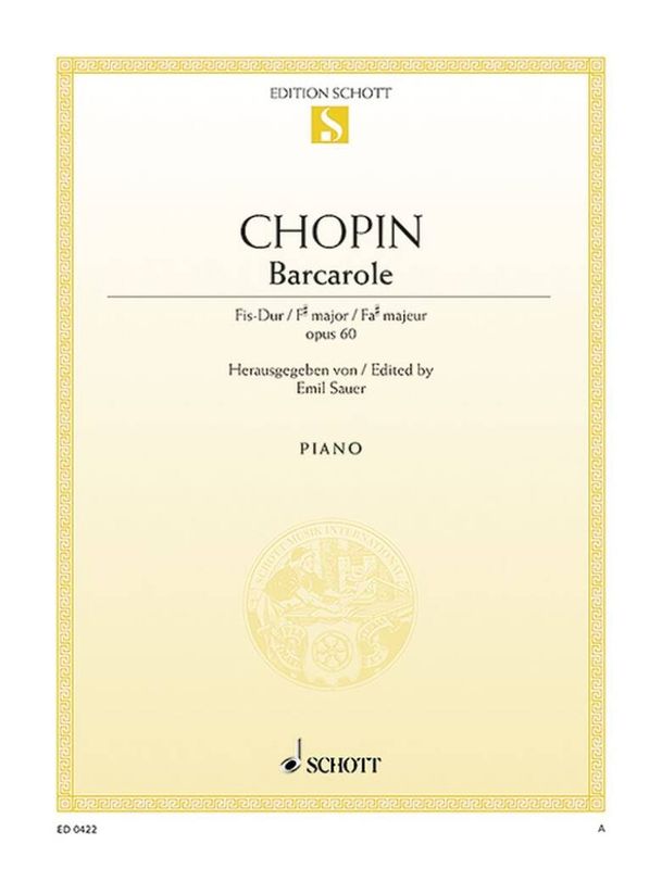 Frédéric Chopin - Barcarole Fis Opus 60