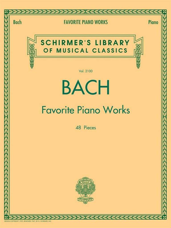 Johann Sebastian Bach - Favourite Piano Works