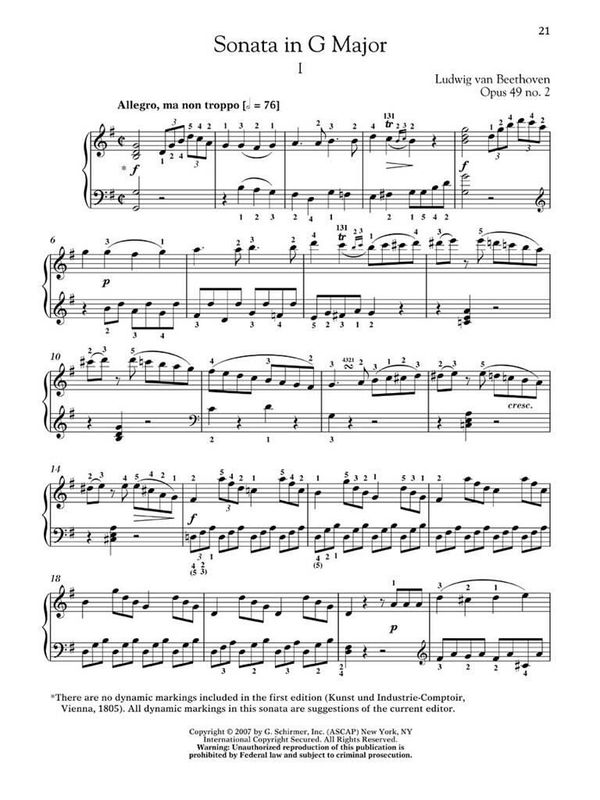 Ludwig van Beethoven - Two Short Sonatas Op.49