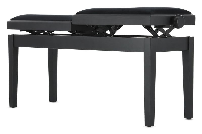 GEWA Piano bench Deluxe Double Black matt