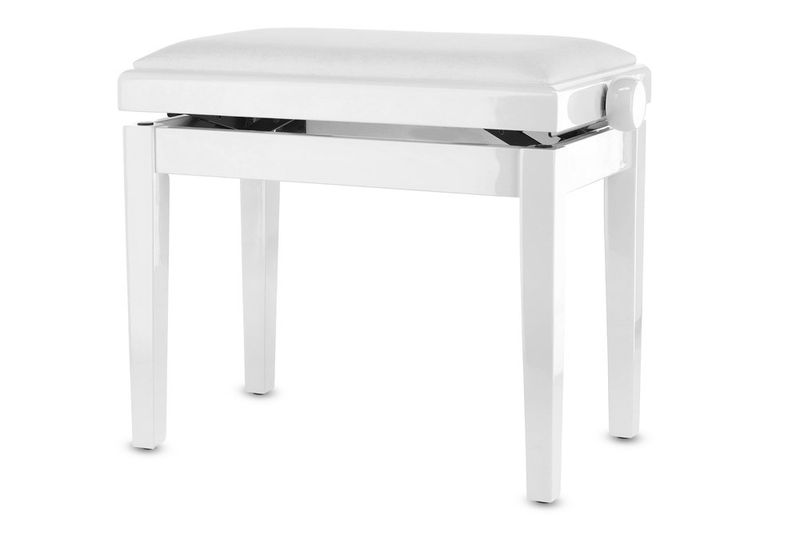 GEWA Piano bench Deluxe Vinyl White highgloss