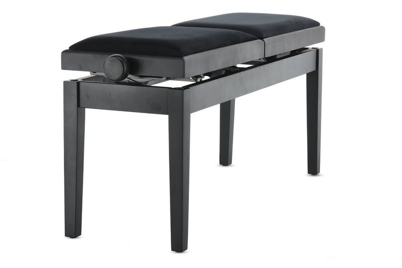 GEWA Piano bench Deluxe Double Black matt