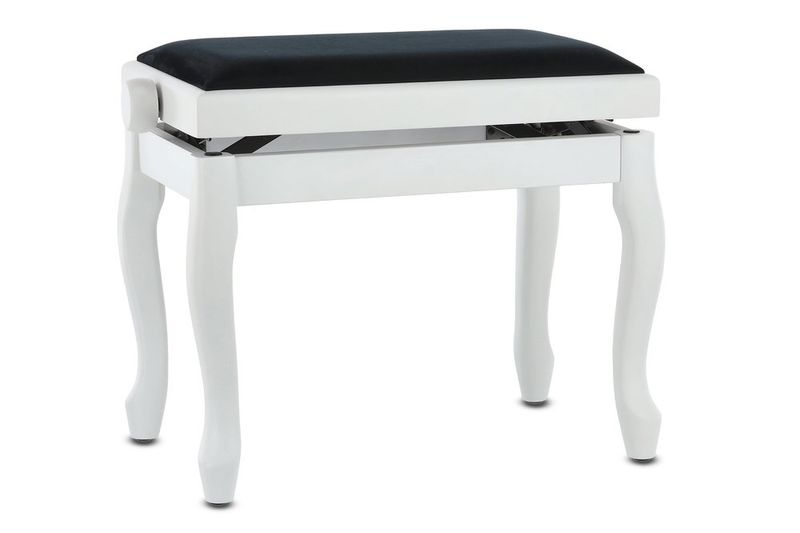 GEWA Piano bench Deluxe Classic White matt