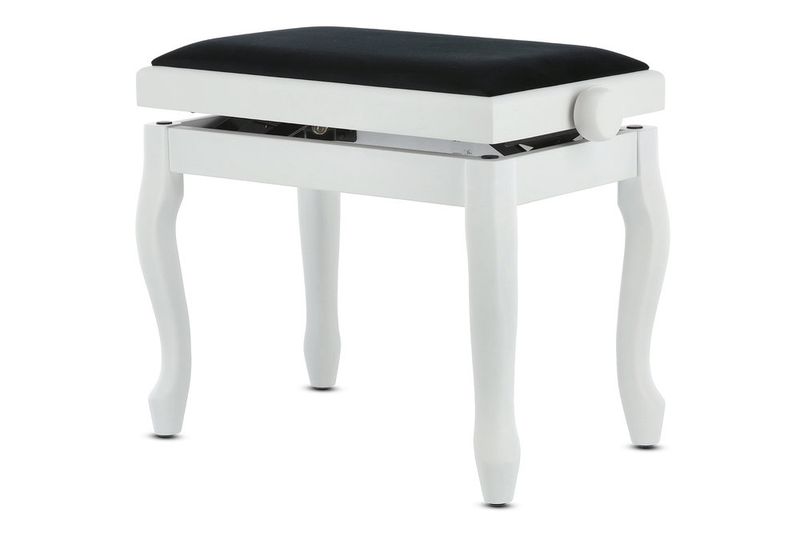 GEWA Piano bench Deluxe Classic White matt