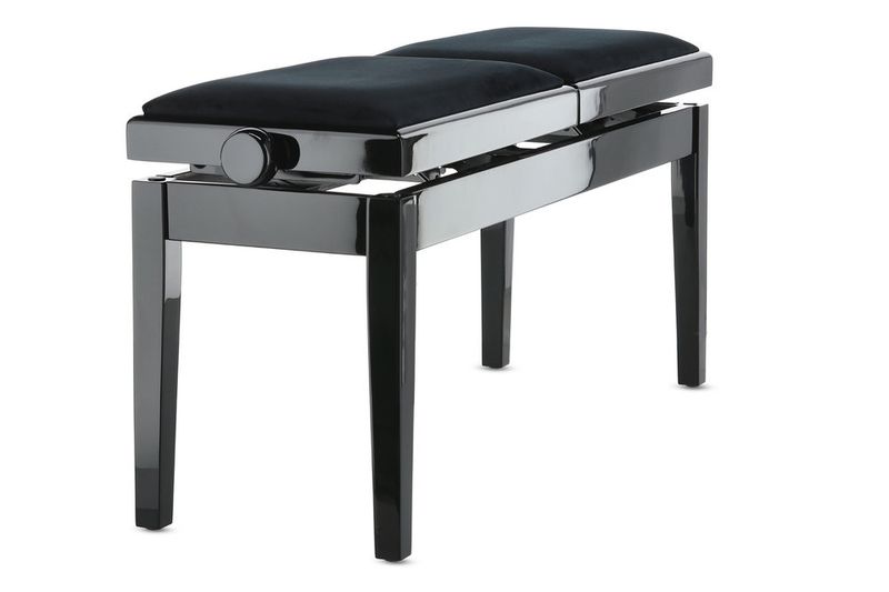 GEWA Piano bench Deluxe Double Black highgloss