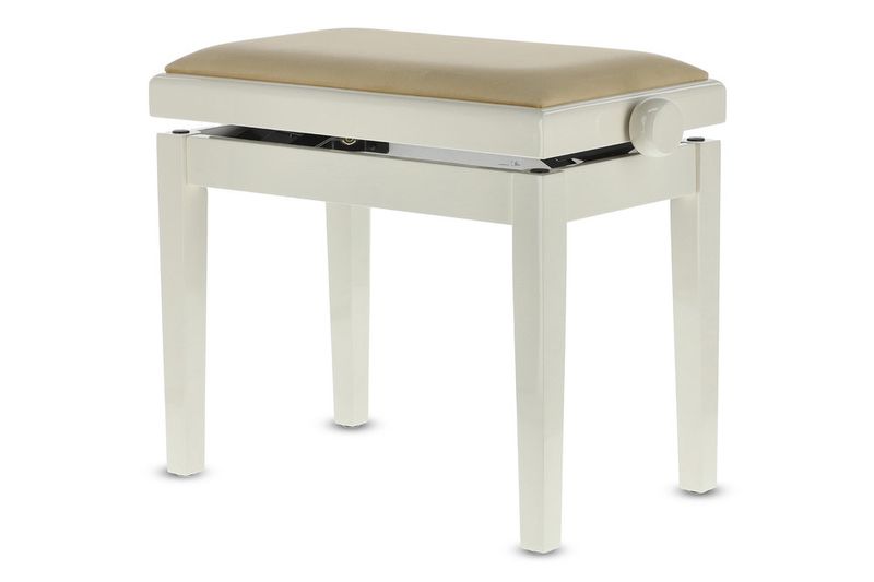 GEWA Piano bench Deluxe Ivory high gloss