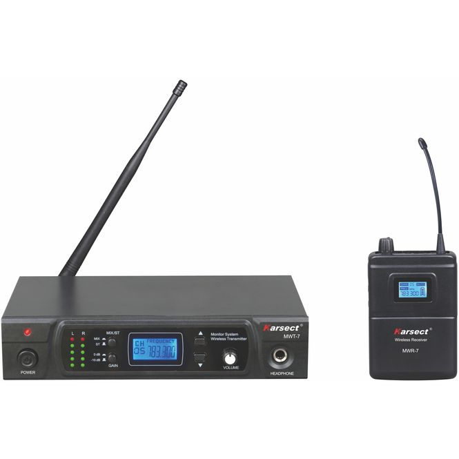 Hovedbilde Karsect MWT-7-MWR-7 trådløs øremonitor  