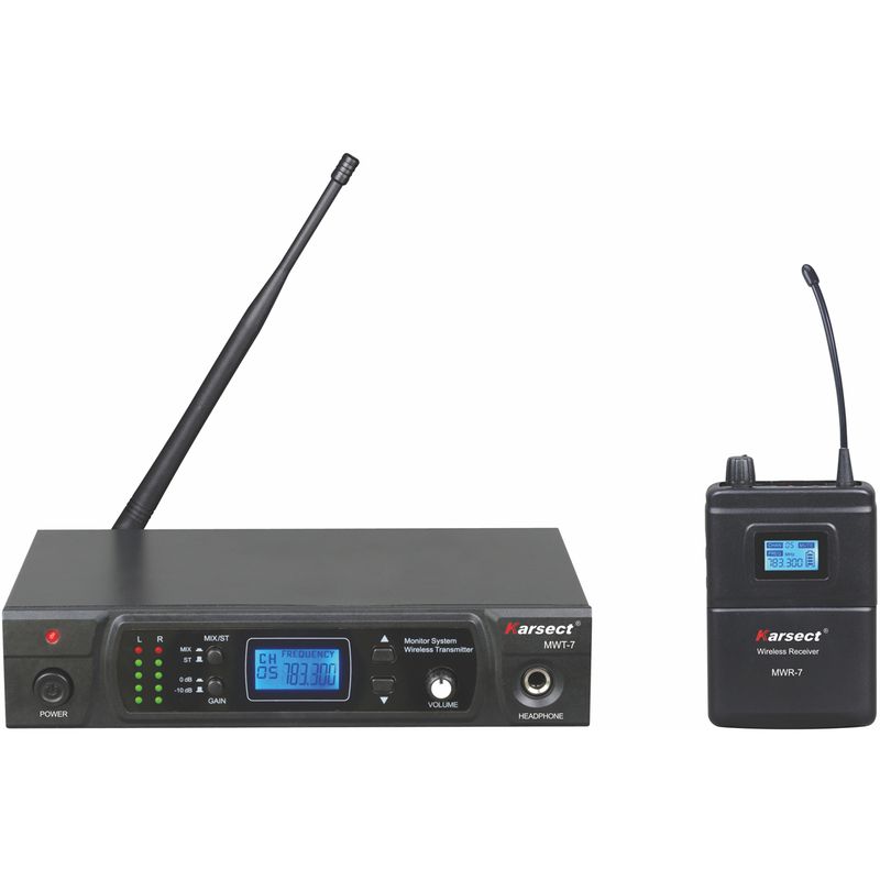 Karsect MWT-7-MWR-7 trådløs øremonitor  