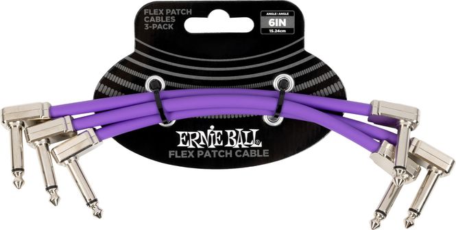 Hovedbilde Ernie Ball 6452 Flex Patch Cable Purple 15cm ...
