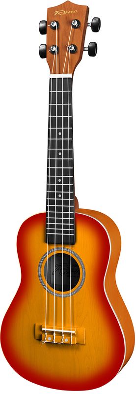 Reno RU300-CS Grand Concert ukulele inkl. gig-bag. Cherry Sunburst