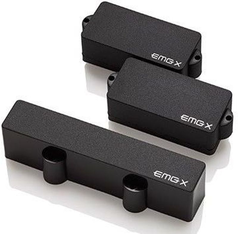 Emg PJX-CS-SET-BK Pickup Set P+J-Bass aktiv Black (Ceramic & Steel)