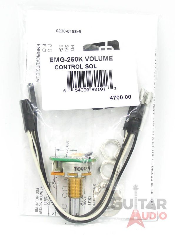 Emg 4700.00 Potentiometer 250KA Solid Shaft B159, SL, Volume