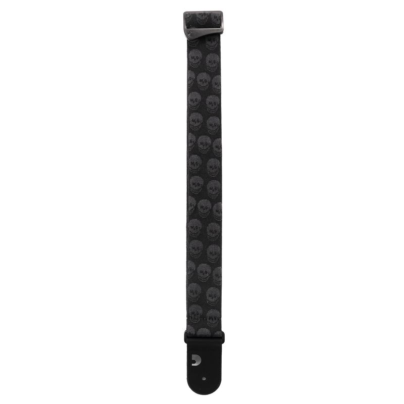 D'Addario 50TB00 Axelband Polyester Woven 50mm - Skulls Black