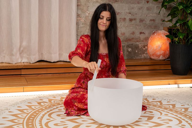 Meinl CSB16E3 Crystal Singing Bowl 16'' , Note E3, Solar Plexus Chakra