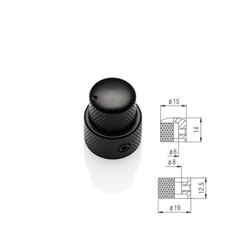 Emg 0280-0264 Stacked Knob, Concentric/Dual, Black Satin
