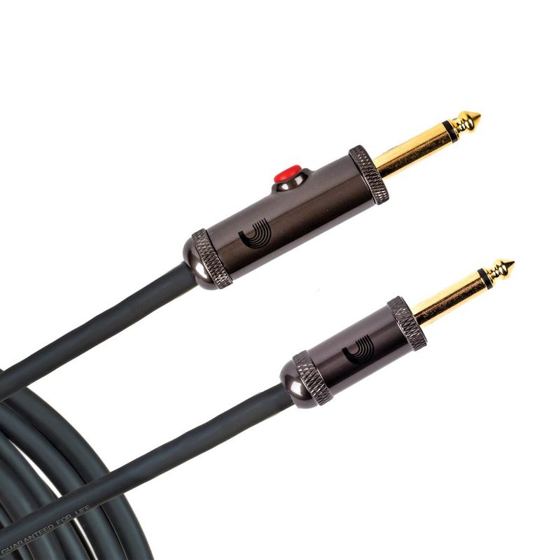 D'Addario PW-AGL-20 PW Instrumentkabel Custom 6m. med switch