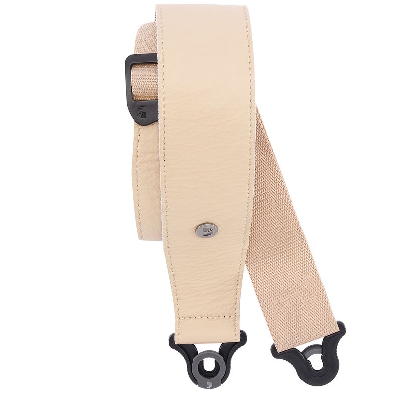 D'Addario 25BAL01 PW Comfort Leather strap 2.5''/64mm Auto Lock - Tan