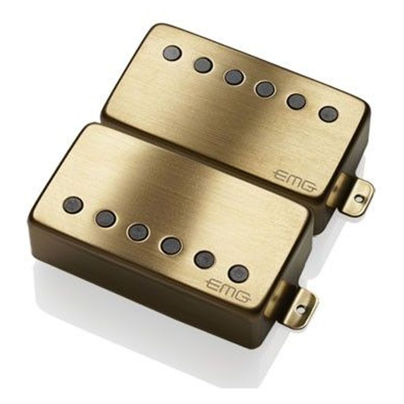 Emg 57/66-SET-BRG Pickup set Humbucker aktiv Brushed Gold