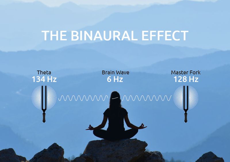 Meinl TTF-THETA Binaural Therapy Tuning Fork, Theta