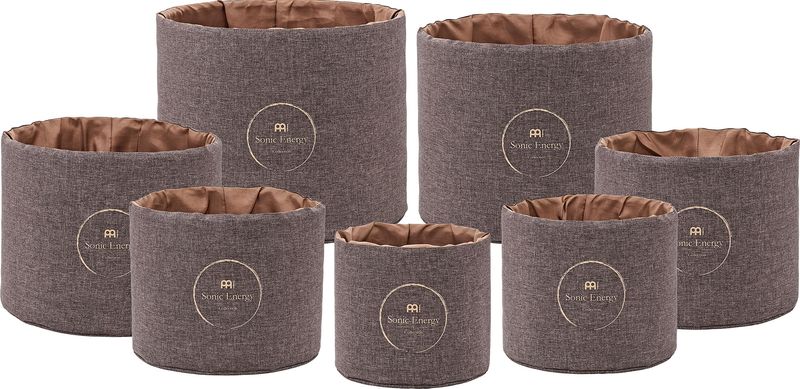 Meinl CSBPSSET2 Crystal Singing Bowl Sleeve Set, Brown