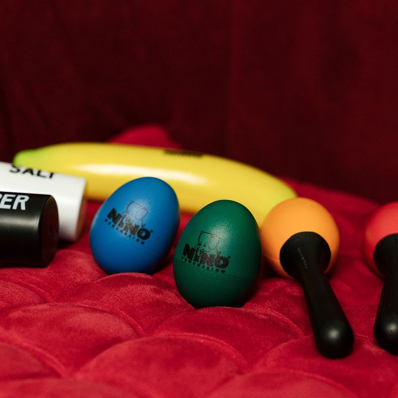 Nino NINOSET13 Mixed Shaker Set, 7 pcs (Egg Shaker, Egg Maracas, Banana, Salt&Pepper)