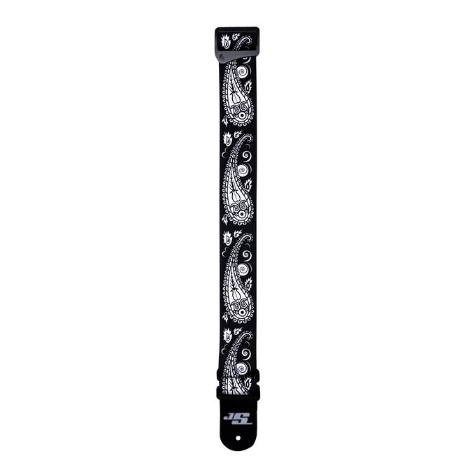 Hovedbilde D'Addario 50JSSV17 Axelband Satriani 50 mm Woven Swivel -BK Paisley