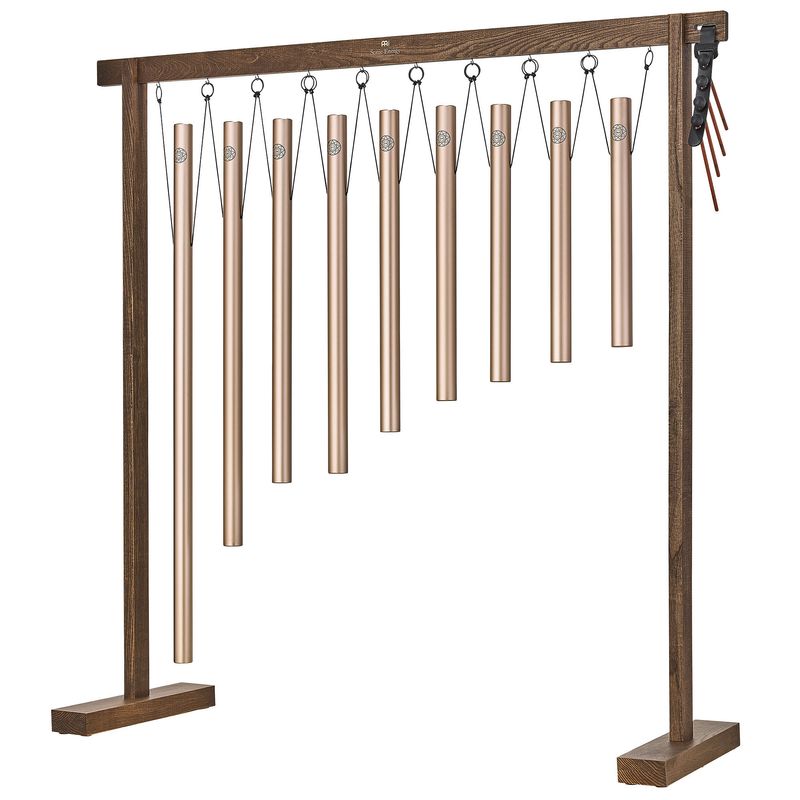 Meinl SBTSETSOL Sound Bath Tube Chimes Solfeggio Set, 9 Pcs.