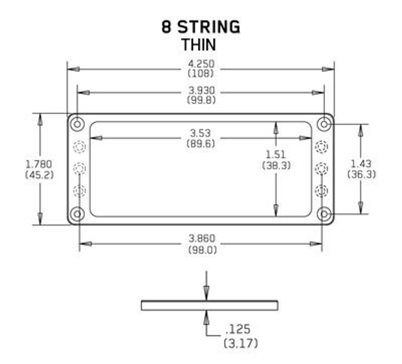 Emg 5236.00 Mounting-ring Flat 8 Thin, Black